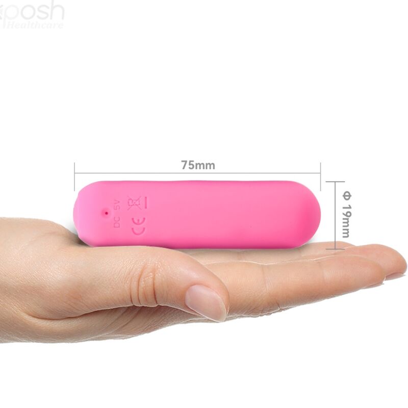 ARMONY - SPLASH JOIE VIBRATOR BULLET SILIKON FERNBEDIENUNG 10 VIBRATIONEN 75 X 19 CM ROSA Produktansicht und Details