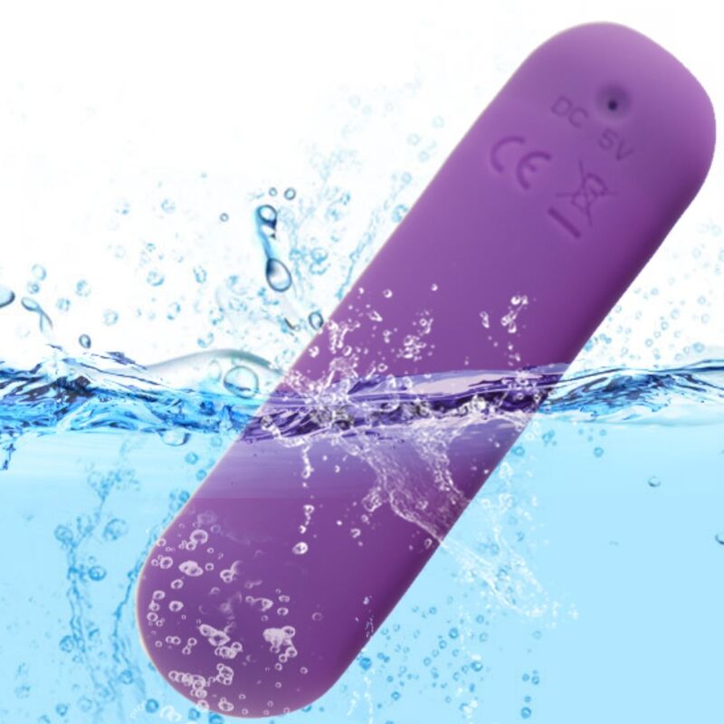 ARMONY - SPLASH JOIE VIBRATOR BULLET SILIKON FERNBEDIENUNG 10 VIBRATIONEN 75 X 19 CM LILA – Vibrator Bild 6