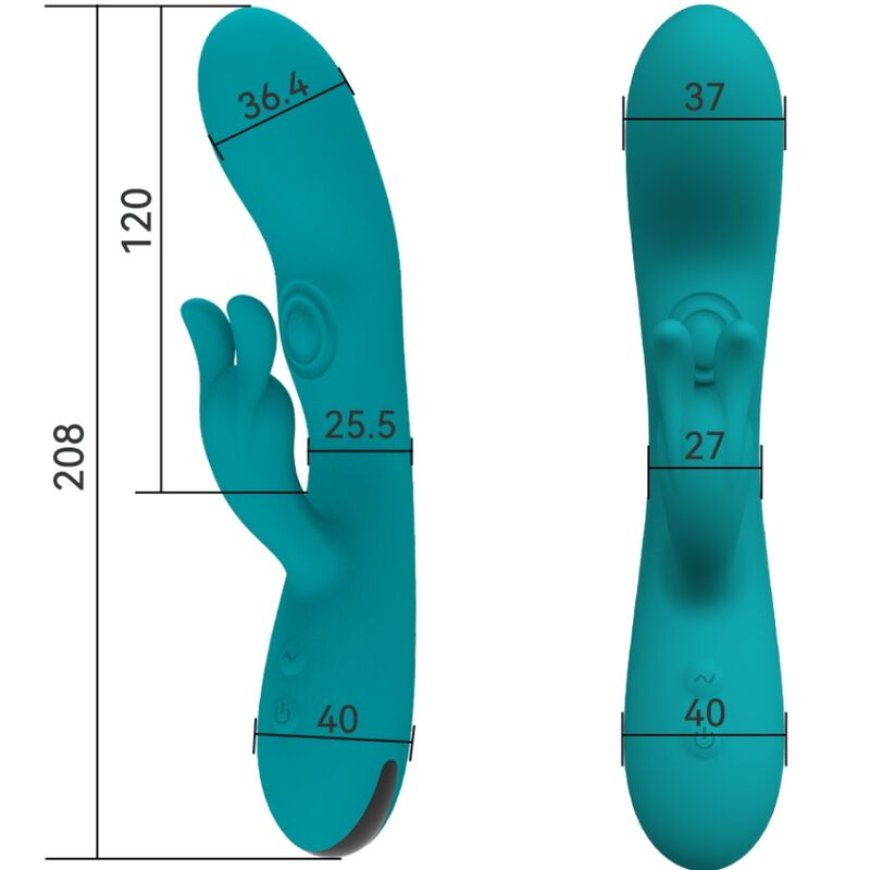 ARMONY Dancing Bunny Rabbit Vibrator Grün | 10 Geschwindigkeiten hochwertiges Sextoy bei Secret Pulse