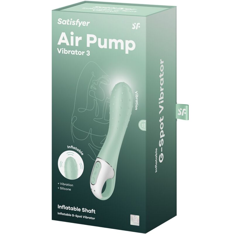 Satisfyer Air Pump Vibrator 3 – Aufblasbarer G-Punkt Stimulator, 12 Vibrationsprogramme, wasserdicht – Klitorisstimulator Bild 12