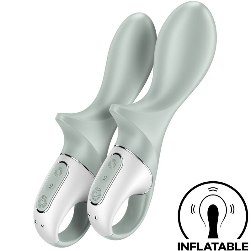 SATISFYER - AIR PUMP BOOTY 3 AUFBLASBARER ANALVIBRATOR GRAUGRÜN bei Secret Pulse im Erotikshop
