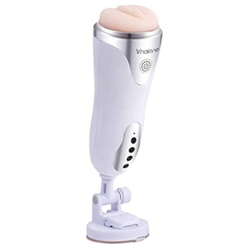 NALONE - MAGICIAN MASTURBATOR MIT VIBRATION WEISS – automatischer Masturbator Bild 1