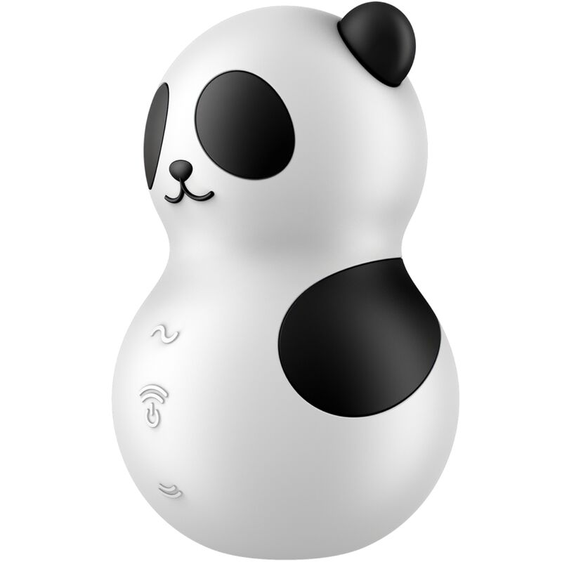 SATISFYER - POCKET PANDA STIMULATOR & VIBRATOR SCHWARZ WEISS Produktansicht und Details