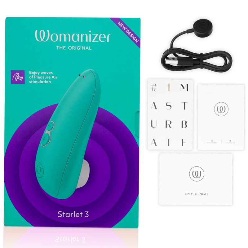 WOMANIZER - STARLET 3 - Wasserdicht / TÜRKIS Klitorisstimulator diskret online kaufen
