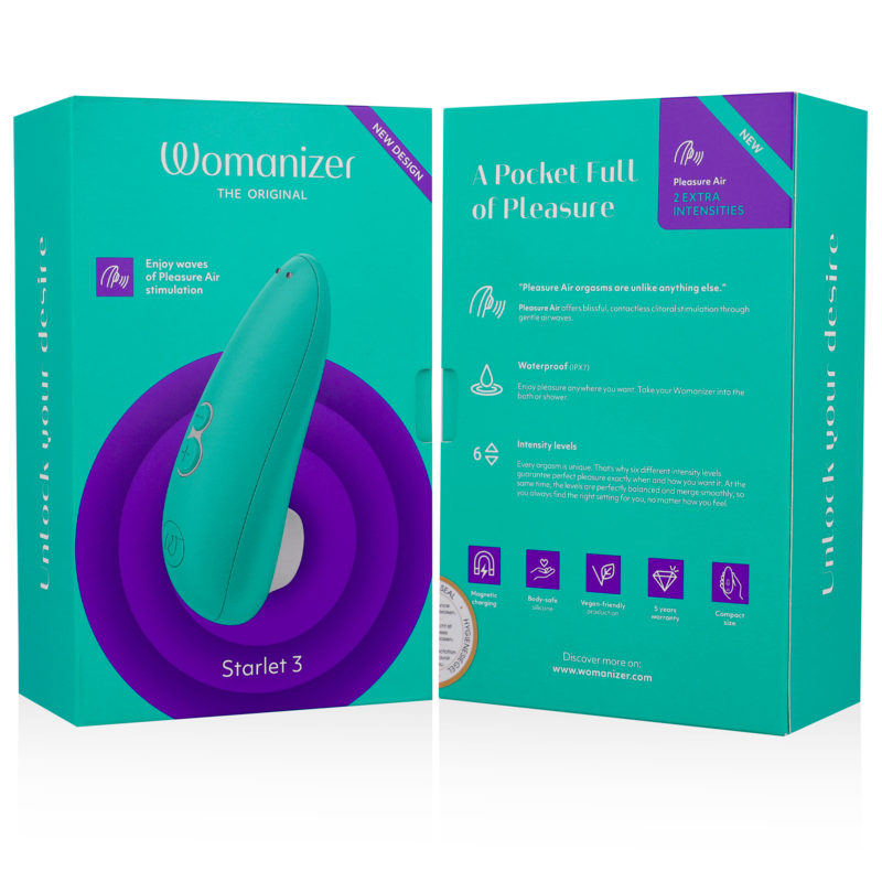 WOMANIZER - STARLET 3 - Wasserdicht / TÜRKIS für intensive Stimulation und Self-Love