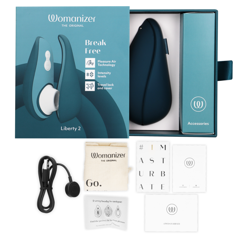 Womanizer Liberty 2 / BLAU Klitorisstimulator diskret online kaufen