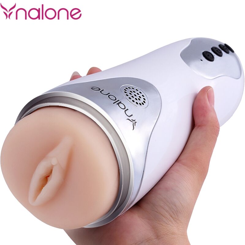 NALONE - MAGICIAN MASTURBATOR MIT VIBRATION WEISS – automatischer Masturbator Bild 9