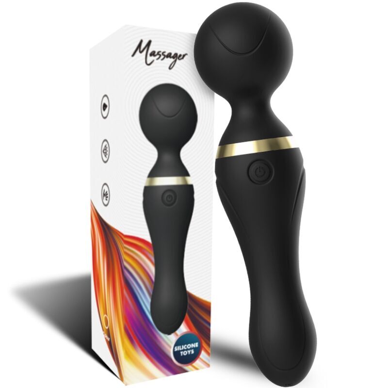 ARMONY - FREEZA MASSAGER & VIBRATOR SUPER FLEXIBLER KOPF SCHWARZ Vibrator diskret online kaufen