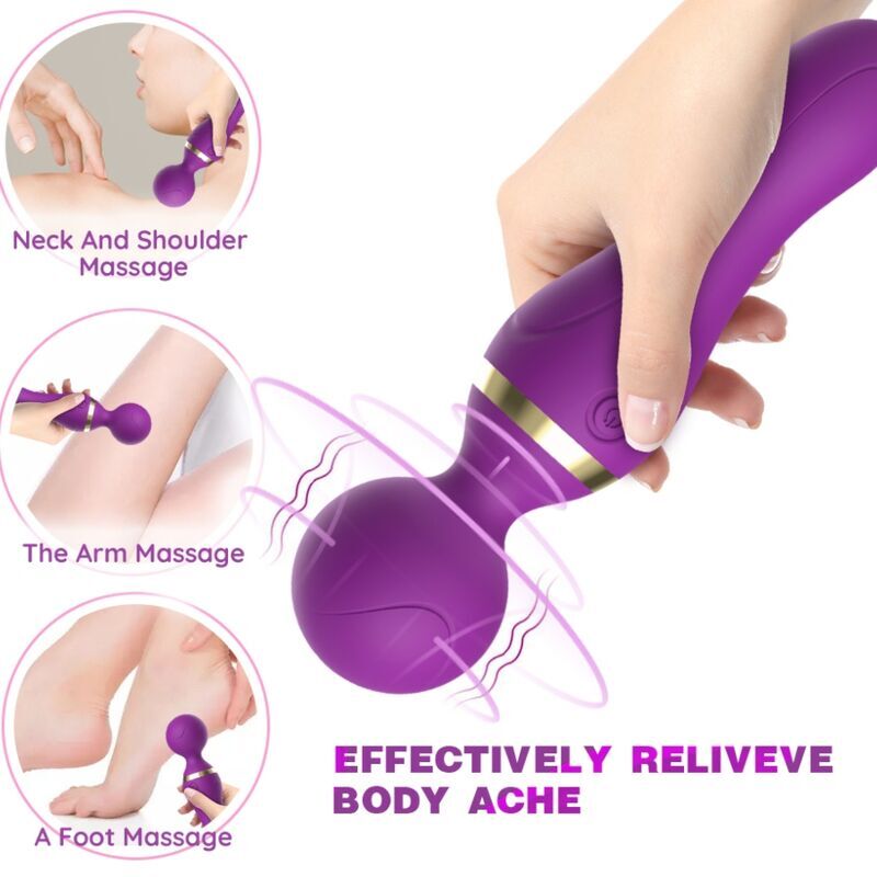 ARMONY - FREEZA MASSAGER & VIBRATOR SUPER FLEXIBLER KOPF SCHWARZ für sinnliche Momente allein oder zu zweit