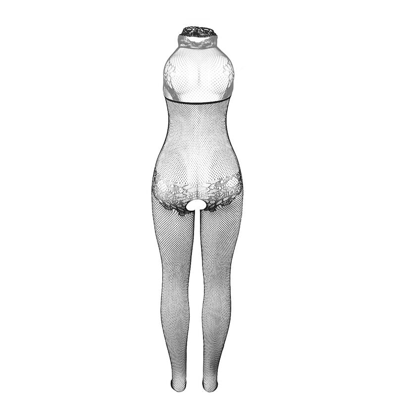 SUBBLIME - 951801 BODYSTOCKING AUS NETZ UND SPITZE MIT OBEREM AUSSCHNITT SCHWARZ EINE GRÖSSE Dessous-Body Produktansicht
