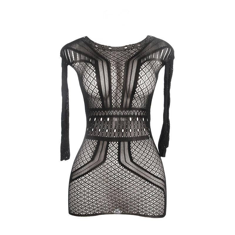 SUBBLIME - 951931 KURZES NETZKLEID MIT NACKTEM RÜCKEN EINE GRÖSSE für sinnliche Momente