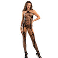 SUBBLIME - 952105 NETZ-BODYSTOCKING OHNE SCHRITT NECKHOLDER UND OFFENEM RÜCKEN SCHWARZ EINE GRÖSSE Dessous-Body Produktansicht