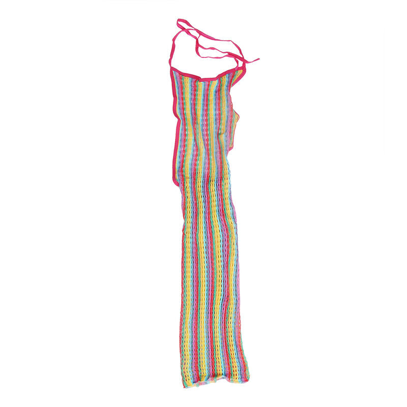 SUBBLIME - 952341 REGENBOGEN-NETZ-KLEID EINE GRÖSSE – Dessous-Kleid Bild 7