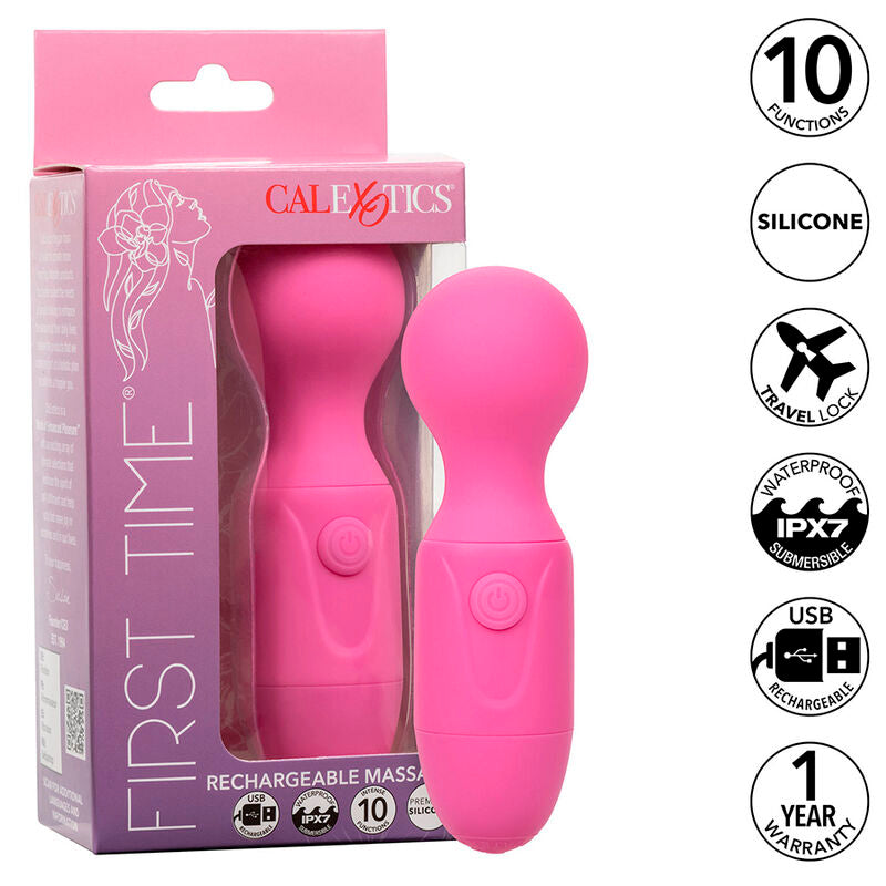 CalExotics First Time Massager – 10 Vibrationsmodi, USB Wiederaufladbar & Wasserdicht Massager Vibrator Produktansicht und Details
