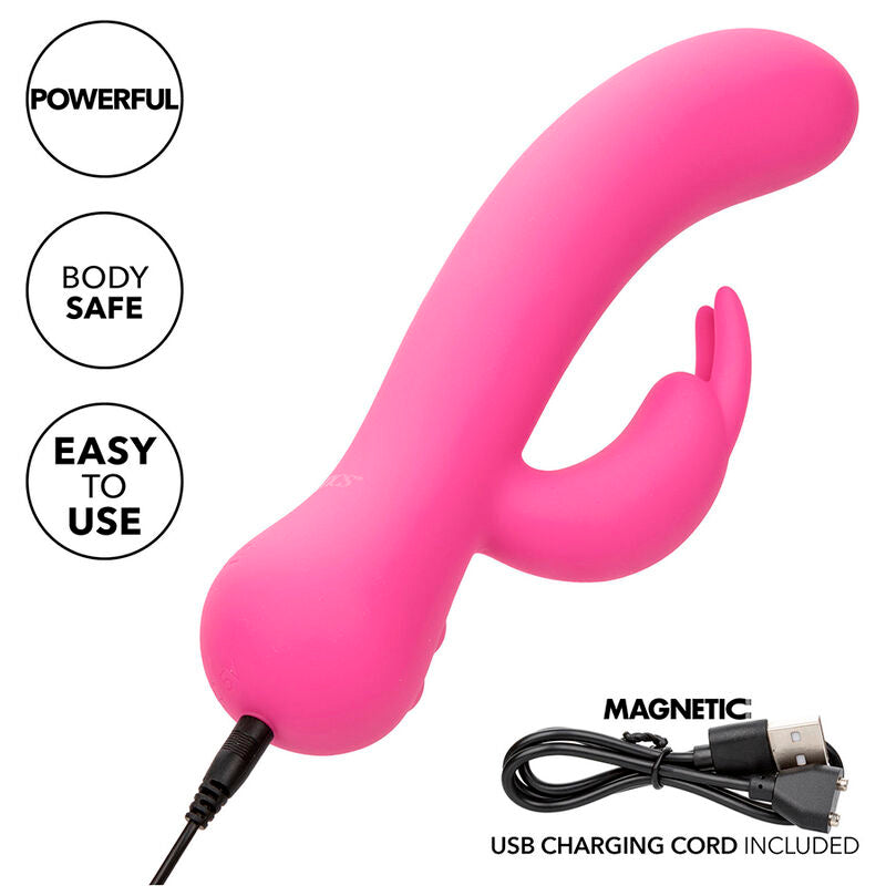 CalExotics First Time Rabbit – Wiederaufladbarer Vibrator, Dual-Stimulation, Wasserdicht, Rosa – Rabbit Vibrator Bild 16