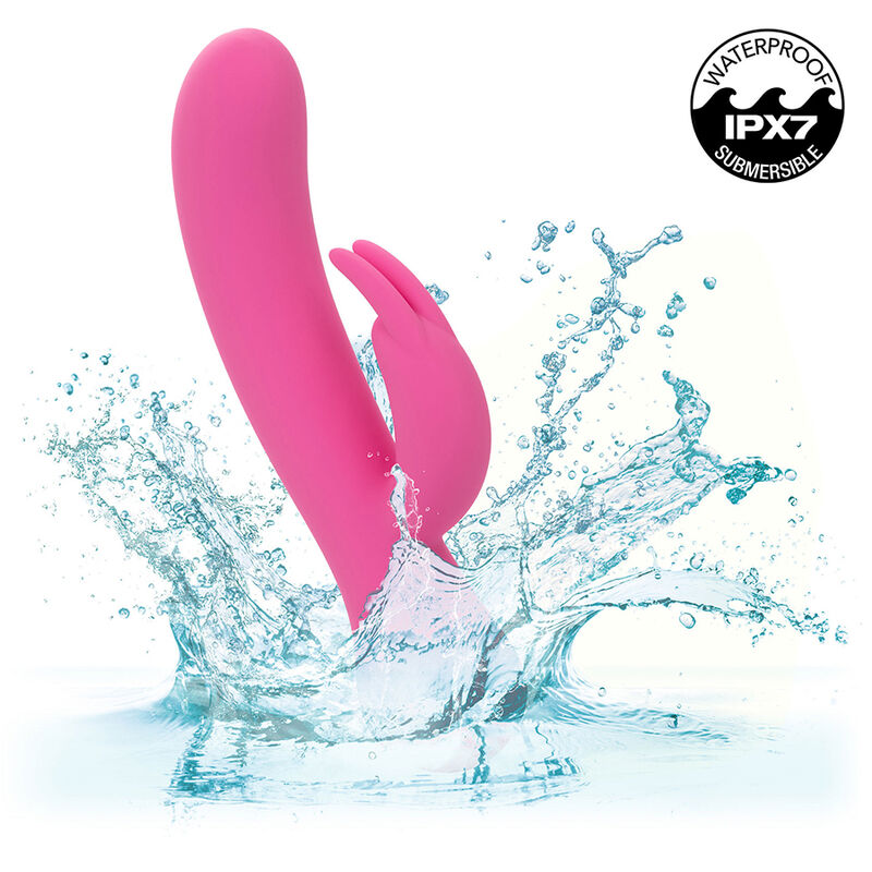 CalExotics First Time Rabbit – Wiederaufladbarer Vibrator, Dual-Stimulation, Wasserdicht, Rosa – Rabbit Vibrator Bild 17