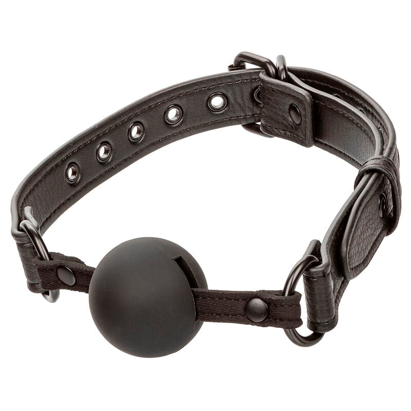 CALEXOTICS - NOCTURNAL BALL GAG SILIKON SCHWARZ – Ballknebel Bild 3