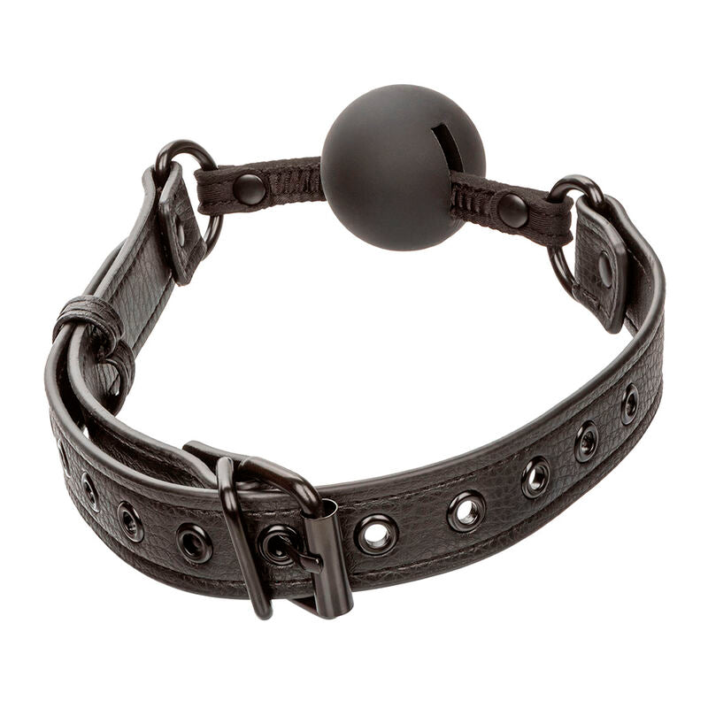 CALEXOTICS - NOCTURNAL BALL GAG SILIKON SCHWARZ – Ballknebel Bild 5