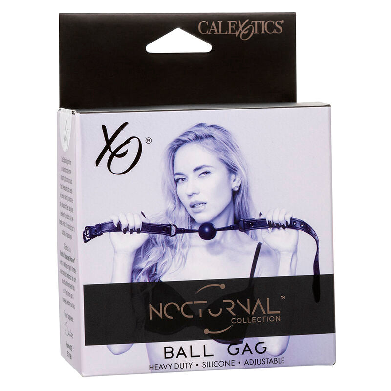 CALEXOTICS - NOCTURNAL BALL GAG SILIKON SCHWARZ – Ballknebel Bild 14
