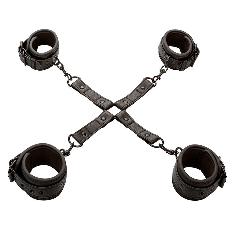 CALEXOTICS Nocturnal Hog Tie Connector – Verstellbare Leder-Fesseln für BDSM & Bondage | Secet Pulse