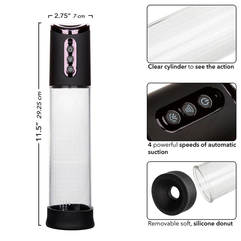 CALEXOTICS - PEAK 4-GESCHWINDIGKEITS-SAUGPUMPE SCHWARZ – Penispumpe Bild 13