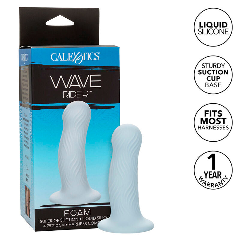 CALEXOTICS - WAVE RIDER SCHAUMSTOFF-ANALPLUG BLAU – Analplug Bild 1