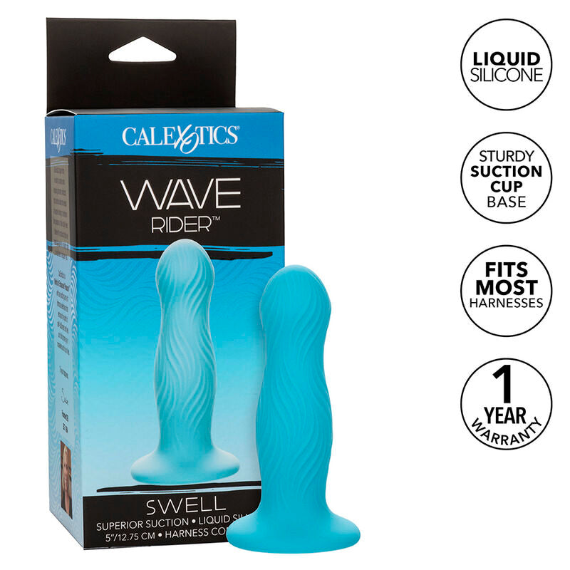 CALEXOTICS - WAVE RIDER SWELL ANAL PLUG BLAU – Analplug Bild 1