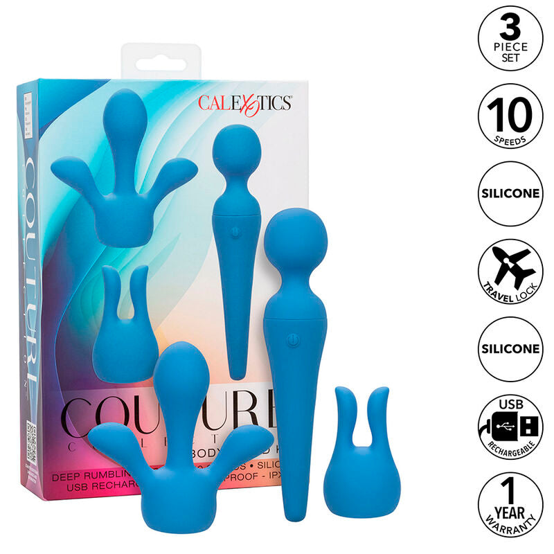 3-teiliges Vibratorstab Kit – Leistungsstarker, wasserdichter Massagezauber – Sextoy-Set Bild 2