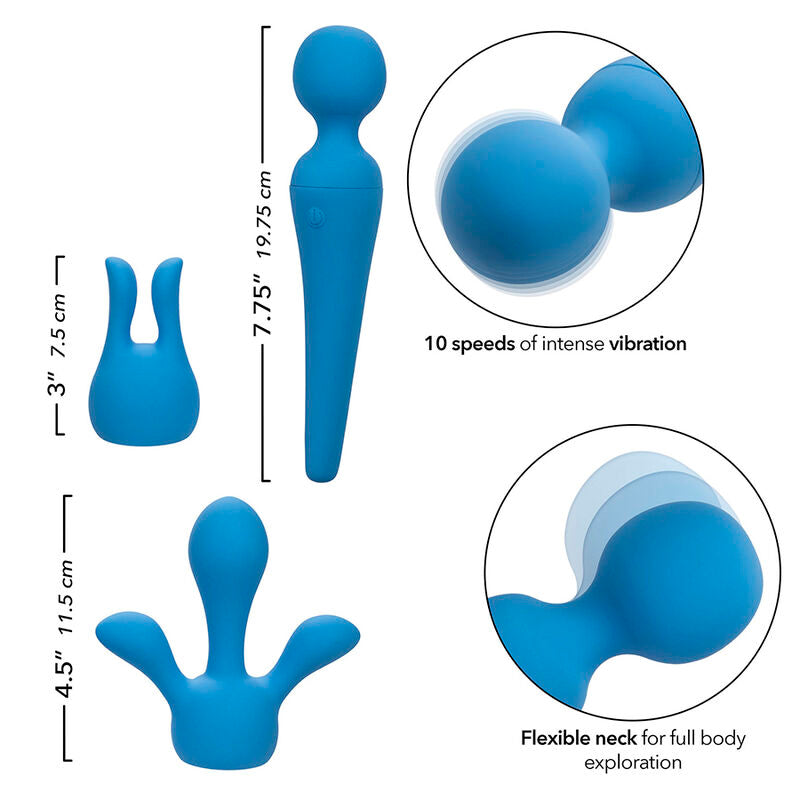 3-teiliges Vibratorstab Kit – Leistungsstarker, wasserdichter Massagezauber – Sextoy-Set Bild 16