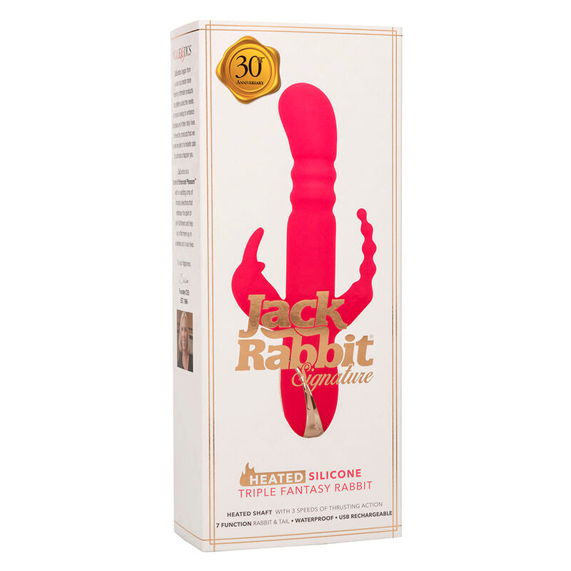 CALEXOTICS - JACK FANTASY DREIFACH BEHEIZTER VIBRATOR RABBIT ROSA – Rabbit Vibrator Bild 19
