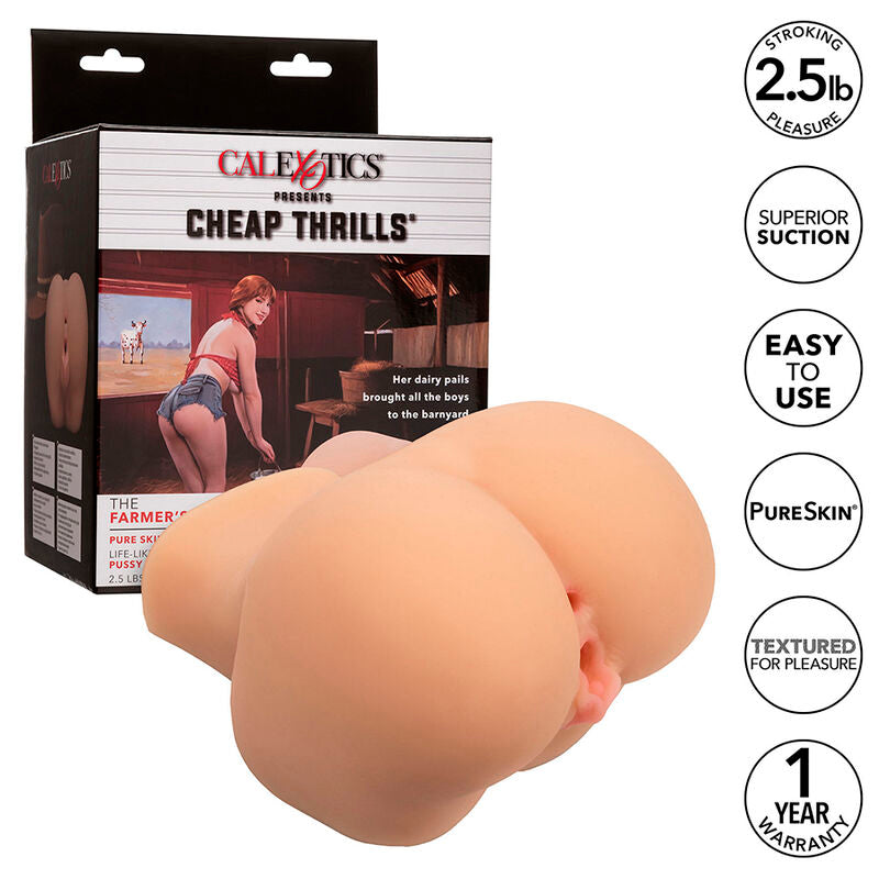 CALEXOTICS - THE FARMERS DAUGHTER DOPPELT REALISTISCHER MASTURBATOR, FLEISCH Masturbator diskret online kaufen