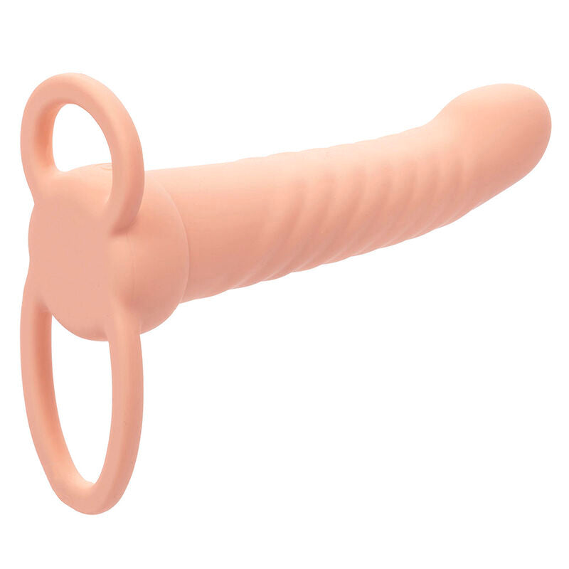 CALEXOTICS - MAXX RIBBED DUAL PENETRATOR 10 VIBRATIONEN FLEISCH – Erotik-Zubehör Bild 6