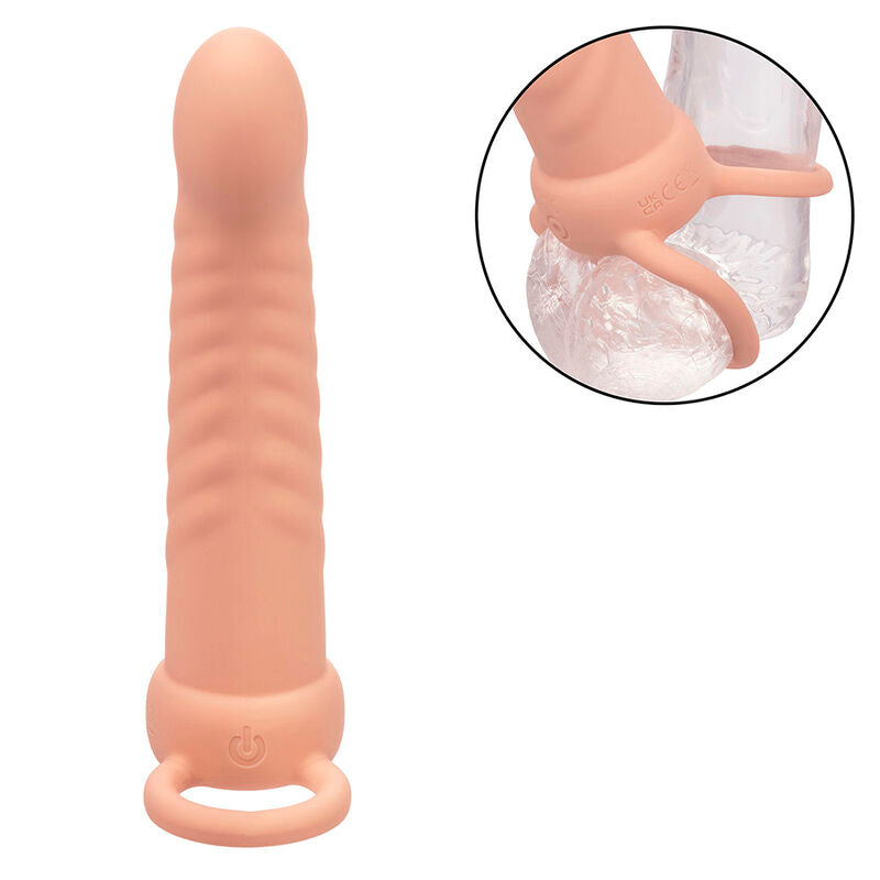 CALEXOTICS - MAXX RIBBED DUAL PENETRATOR 10 VIBRATIONEN FLEISCH – Erotik-Zubehör Bild 12