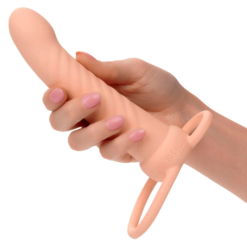 CALEXOTICS - MAXX RIBBED DUAL PENETRATOR 10 VIBRATIONEN FLEISCH – Erotik-Zubehör Bild 13