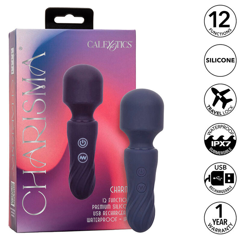 CalExotics Charisma Charm Massager Lila – 12 Vibrationsfunktionen, Kompakt & Wasserdicht – Massager Vibrator Bild 1