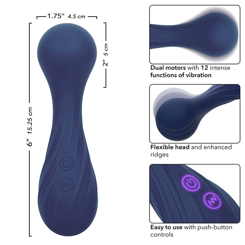 CalExotics Charisma Temptation Massager Lila – 12 Vibrationsfunktionen, USB Wiederaufladbar & Wasserdicht – Massager Vibrator Bild 15