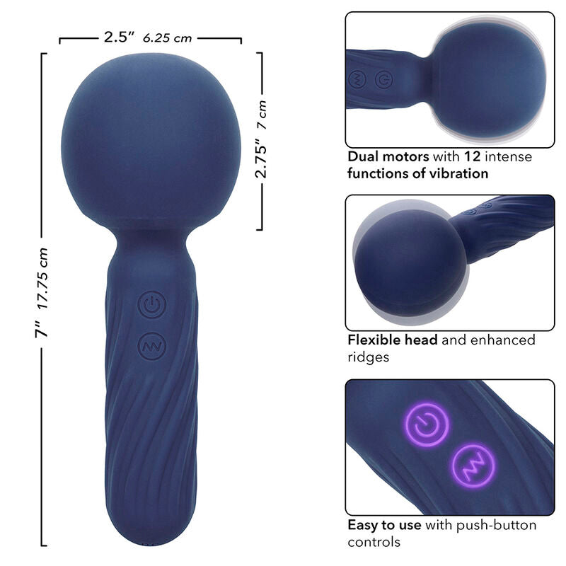 CalExotics Charisma Seduction Massager Lila – 12 Vibrationsfunktionen, USB Wiederaufladbar & Wasserdicht – Massager Vibrator Bild 9
