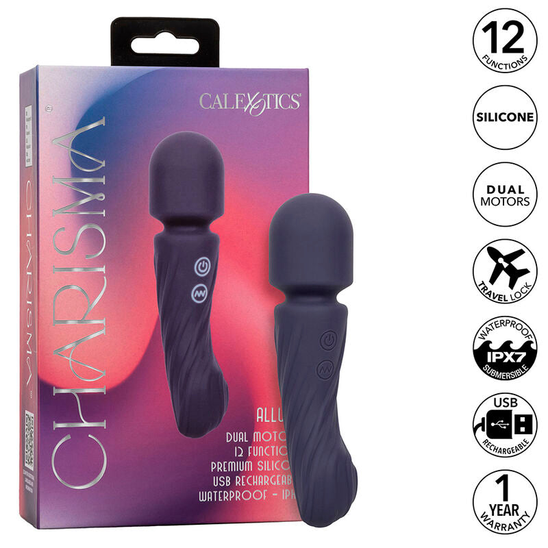 CalExotics Charisma Allure Massager – Doppelmotor, 12 Vibrationsmodi & Wasserdicht – Massager Vibrator Bild 1