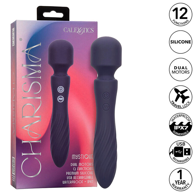 CalExotics Charisma Mystique Massager – Doppelmotor, 12 Vibrationsmodi & Wasserdicht – Massager Vibrator Bild 1