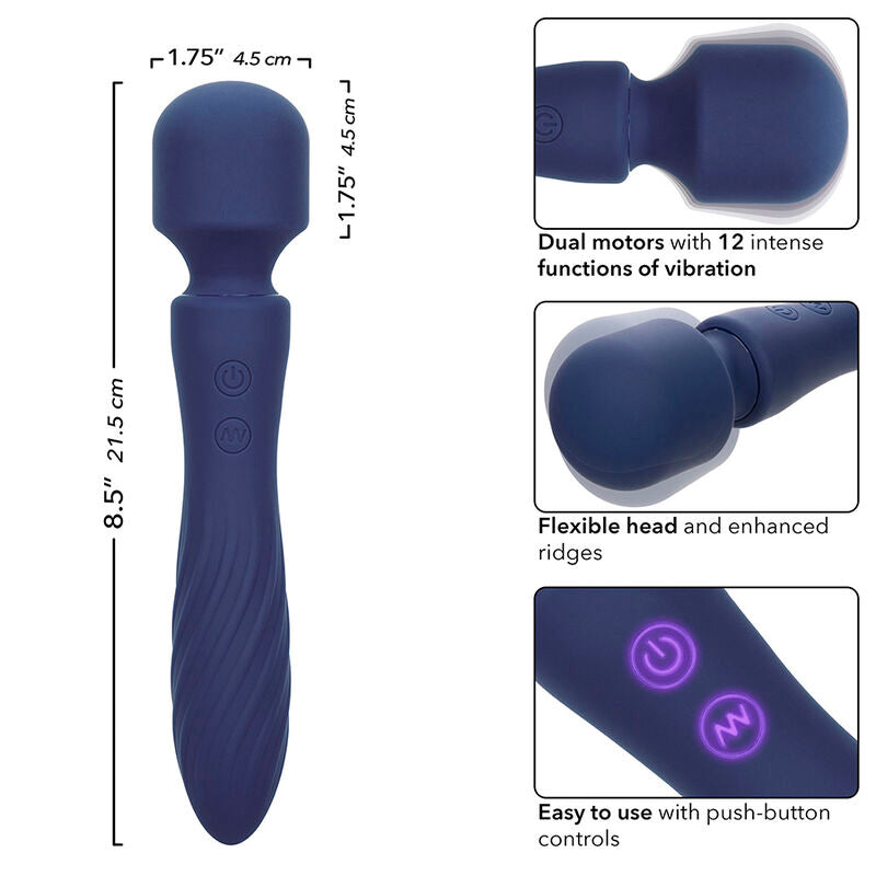 CalExotics Charisma Mystique Massager – Doppelmotor, 12 Vibrationsmodi & Wasserdicht – Massager Vibrator Bild 12