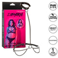CalExotics Euphoria Kettenhalter Halsband & Leine – Übergröße, Veganes Leder & Samt – BDSM-Zubehör Bild 1