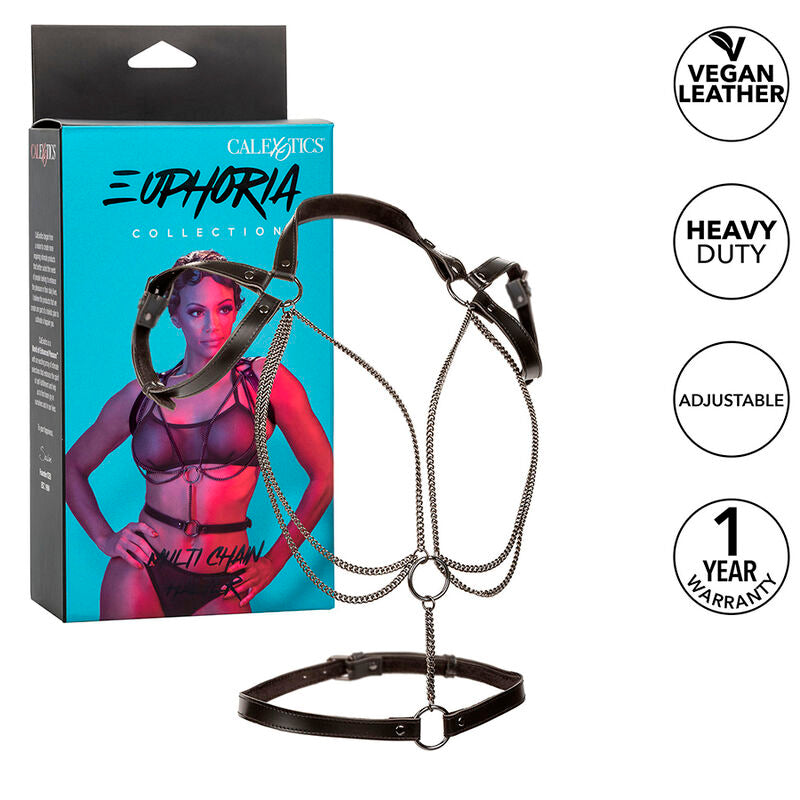 CALEXOTICS - EUPHORIA MULTICHAIN HALTER HARNESS PREMIUM – BDSM-Zubehör Bild 1