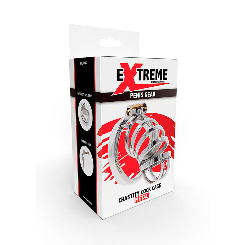 HIDDEN DESIRE - EXTREME KEUSCHHEITSPUMPENKÄFIG AUS METALL hochwertiges Zubehör
