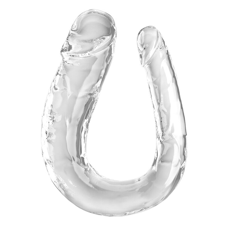 KING COCK - DOUBLE TROUBLE DOPPELDILDO 44 CM KLAR Dildo diskret online kaufen