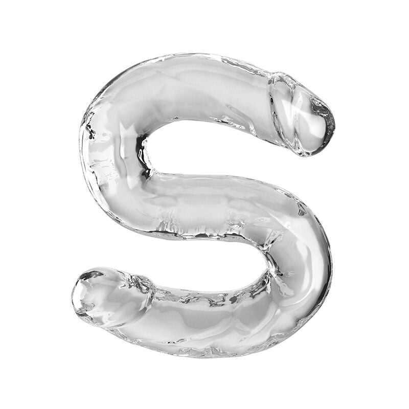 KING COCK - DOUBLE TROUBLE DOPPELDILDO 46 CM KLAR für sinnliche und diskrete Momente