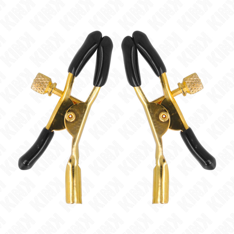 KINK Goldene Nippelklemmen 6 cm – Verstellbare Brustklammern | Secret Pulse Nippelklemme diskret online kaufen