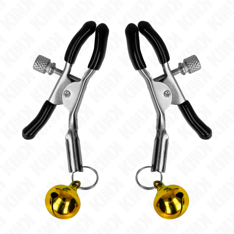 KINK Goldene Glocken-Nippelklemme 6 cm – Verstellbare Brustklammer | Secret Pulse Produktansicht und Details