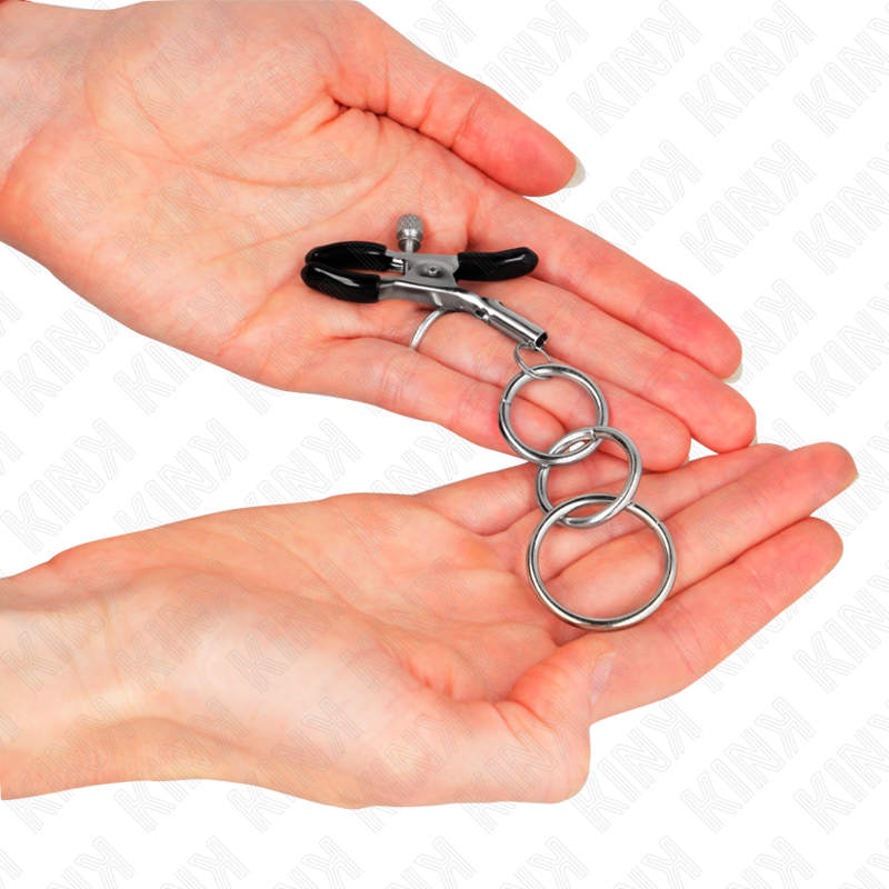 KINK - 3 O-RING NIPPELKLEMMEN 6 CM bei Secret Pulse im Erotikshop