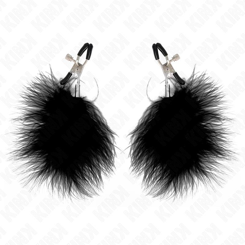 KINK - FEDERNIPPENKLEMME SCHWARZ 7 CM Produktansicht und Details