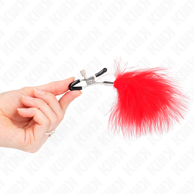 KINK - FEDERNIPPENKLEMME ROT 7 CM hochwertiges Zubehör